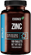 Парфумерія, косметика Харчова добавка "Цинк 15мг", 180 шт. - Essence Nutrition Zinc 15 mg