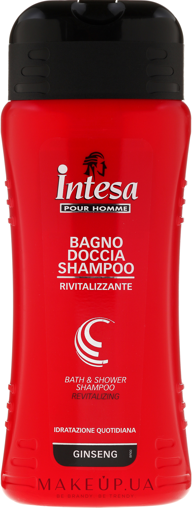 Шампунь-гель для душа c экстрактом женьшеня - Intesa Classic Black Shower Shampoo Gel Revitalizing — фото 500ml
