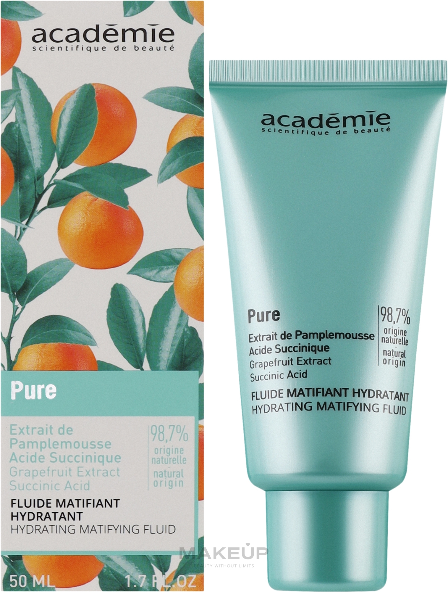 Увлажняющий матирующий флюид - Academie Pure Hydrating Matifying Fluid — фото 50ml