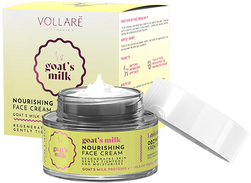 Живильний крем для обличчя, 7 олій - Vollare Cosmetics Nourishing Face Cream — фото N4