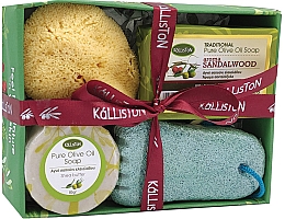 Духи, Парфюмерия, косметика Набор - Kalliston Kit (soap/100g + stone/1pcs + sponge/1pcs + soap/85g)