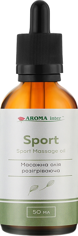 Масажна олія розігрівальна                       - Aroma Inter Sport — фото N1