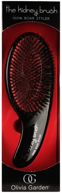 Щітка масажна - Kidney Brush 100% Boar (red)  — фото N1