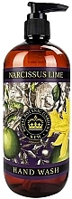 Парфумерія, косметика Рідке мило для рук "Нарцис і лайм" - The English Soap Company Kew Gardens Narcissus Lime Hand Wash