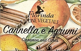 Духи, Парфюмерия, косметика Мыло туалетное "Cinnamon And Citrus" - Florinda Christmas Collection Vegetal Soap 
