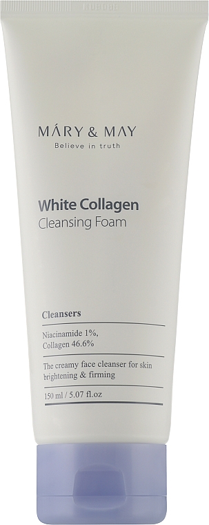 Пенка для умывания с коллагеном и ниацинамидом - Mary & May White Collagen Cleansing Foam