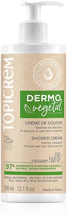 Крем для душу - Topicrem Dermo Vegetal Shower Cream — фото N1