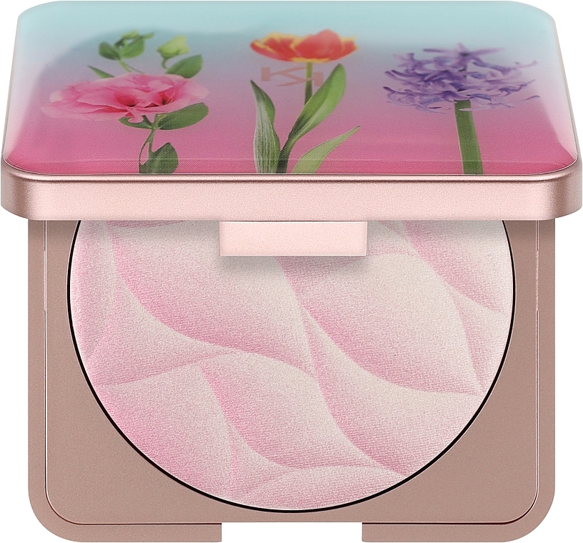 Пудра для обличчя з природним сяйним фінішем - Kiko Milano Days In Bloom Perfecting Face Powder — фото N1