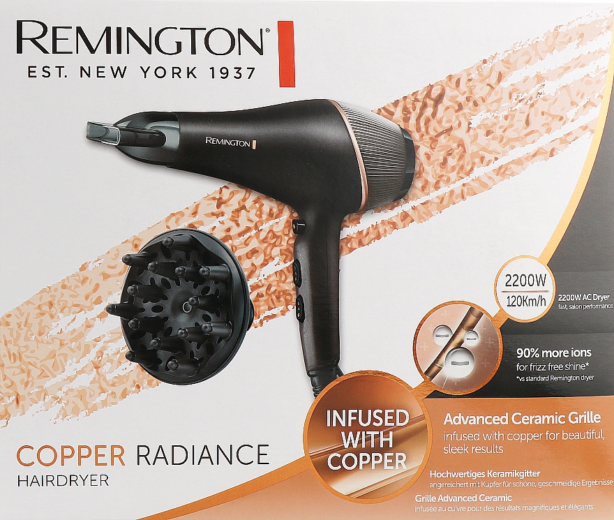 Фен для волос - Remington AC5700 Copper Radiance  — фото N2