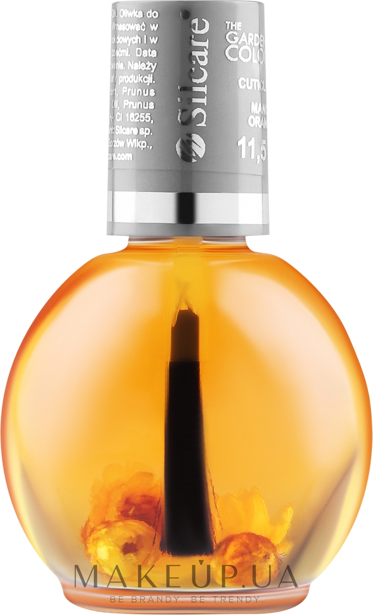 Олія для кутикули з квітами "Оливка, манго та апельсин" - Silcare Oil Olive Mango Orange — фото 11.5ml