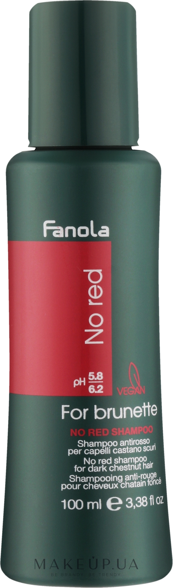 Античервоний шампунь для волосся - Fanola No Red Shampoo — фото 100ml