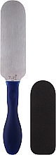 Металева пилка-основа для педикюру із силіконовою ручкою зі змінними файлами 80/180 грит - Tufi Profi Premium Podo — фото N1