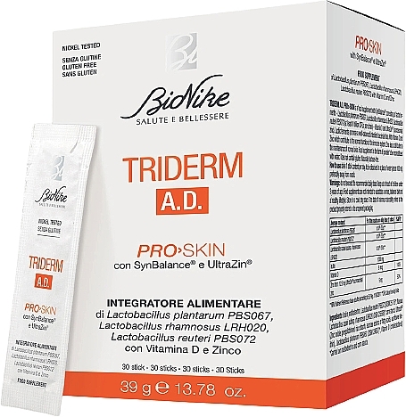 Харчова добавка - BioNike Triderm A.D. Food Supplement — фото N1