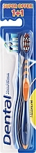 Зубна щітка "Total Clean", середня 1+1 - Dental Toothbrus — фото N1