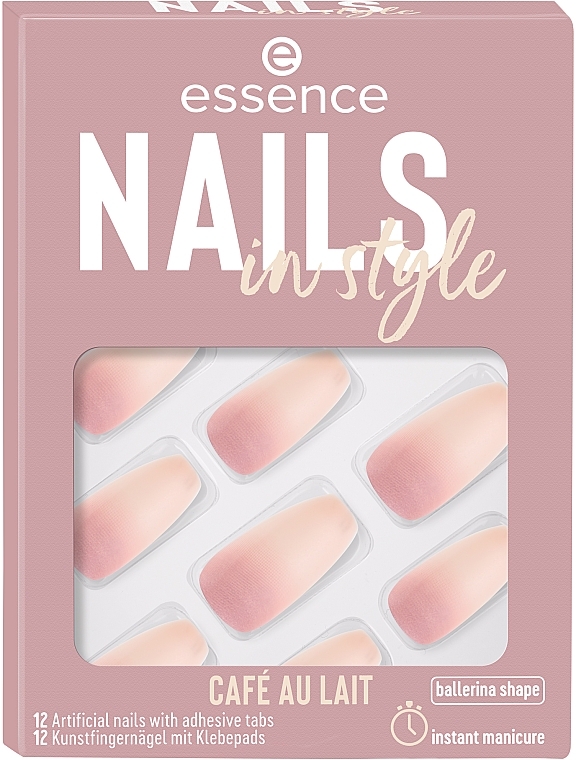 Накладні нігті на клейкій основі - Essence Nails In Style Cafe Au Lait — фото N1