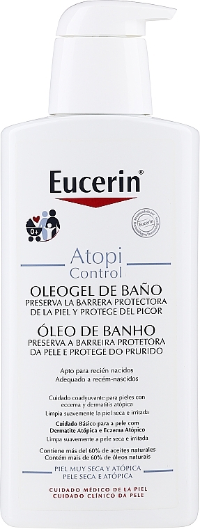 Очищающее масло для атопичной кожи тела - Eucerin AtopiControl Cleansing Oil — фото N1