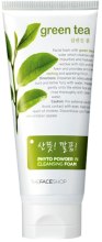 Духи, Парфюмерия, косметика Пенка для умывания "Зеленый чай" - The Face Shop Phyto Powder in Cleansing Foam Green Tea