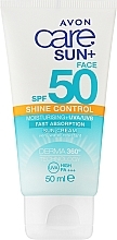 Духи, Парфюмерия, косметика Матирующий солнцезащитный крем для лица - Avon Care Sun+ Face Sun Cream
