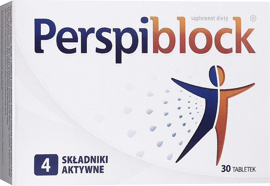 Диетическая добавка в таблетках - Aflofarm Perspiblock — фото N1