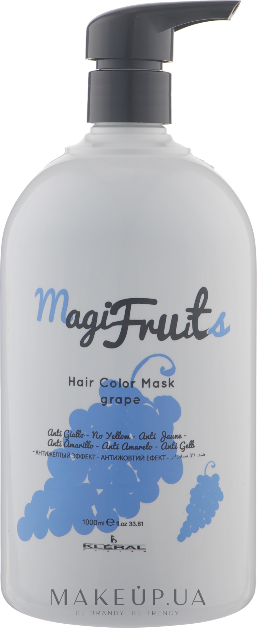 Тонирующая маска для волос - Kleral System Magifruits Color Mask — фото Grape