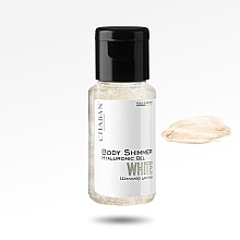 Парфумерія, косметика Гіалуроновий гель-шимер для тіла "White" - Chaban Natural Cosmetics Body Shimmer (міні)