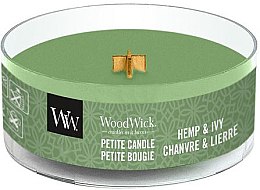Ароматическая свеча в стакане - WoodWick Petite Candle Hemp And Ivy — фото N1