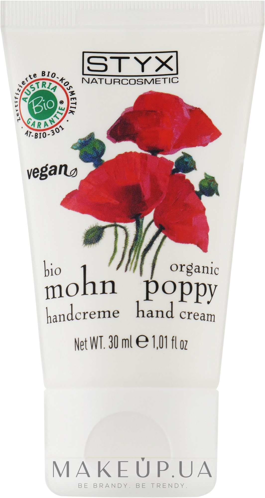 Крем для рук "Мак" - Styx Naturcosmetic Mohn Poppy Hand Cream — фото 30ml