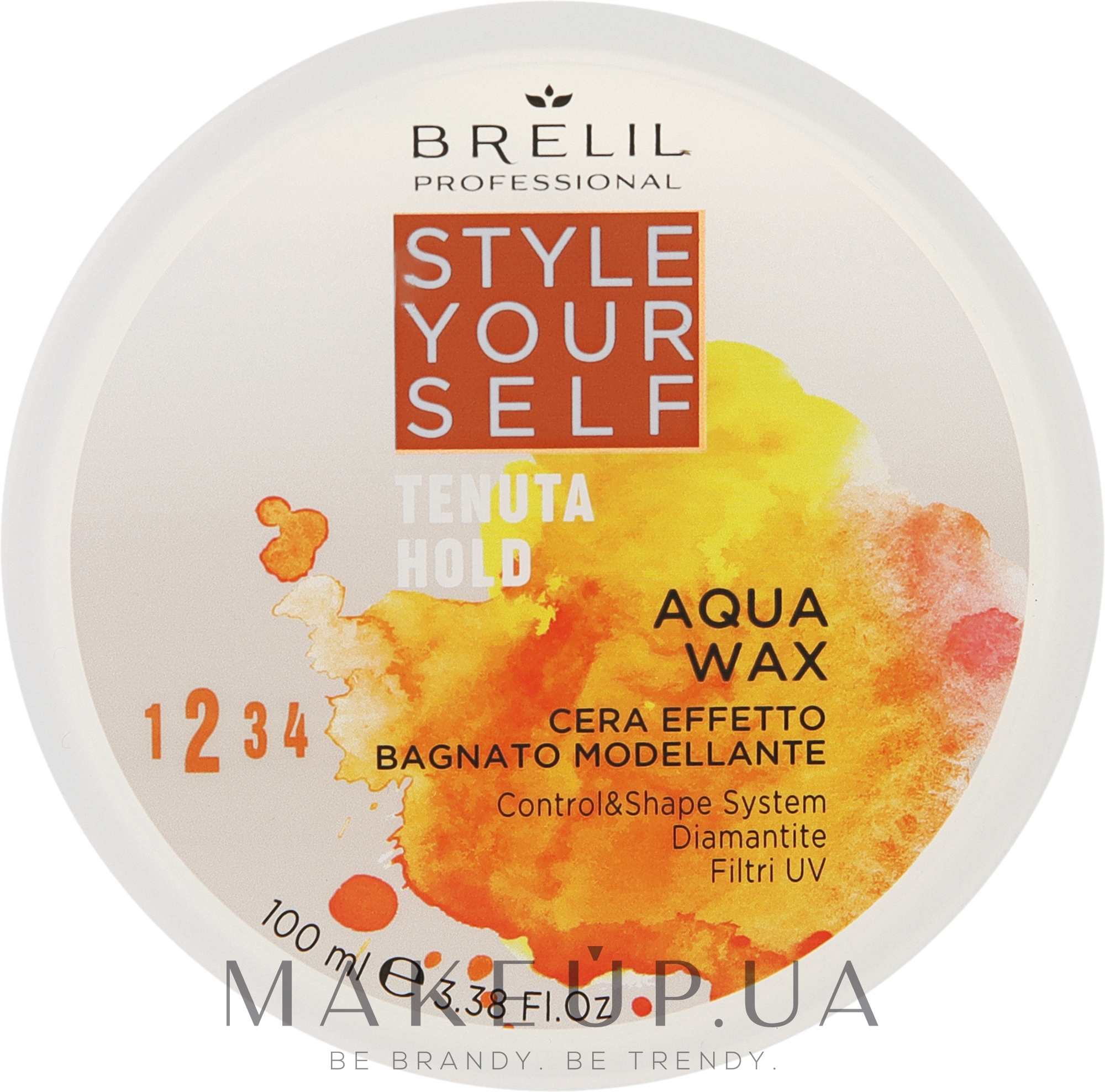 Моделирующий воск для волос - Brelil Style Yourself Hold Aqua Wax  — фото 100ml
