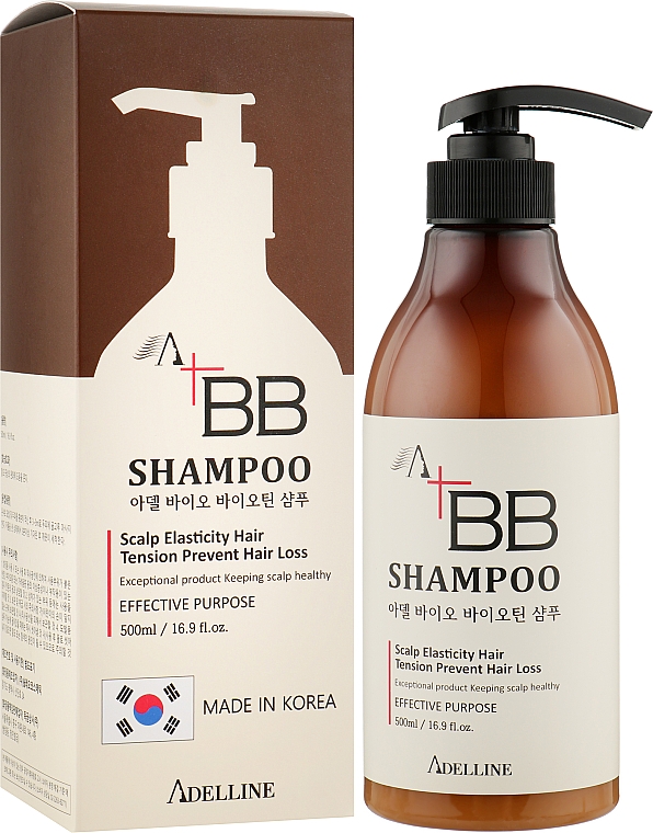 Шампунь с биобиотином от выпадения волос - Adelline Bio Biotin Shampoo — фото N4