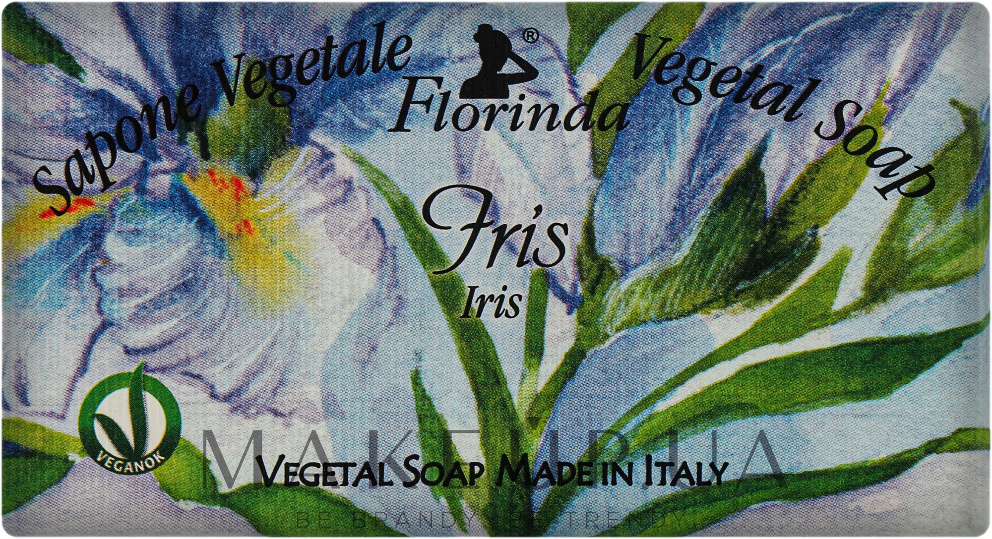 Мило натуральне "Ірис" - Florinda Sapone Vegetale Vegetal Soap Iris — фото 100g
