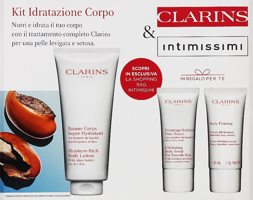 Набір, 5 продуктів - Clarins & Intimissimi — фото N1