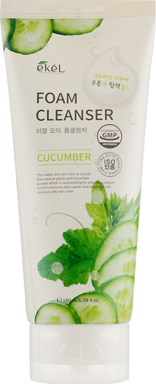 Пінка для вмивання з екстрактом огірка - Ekel Foam Cleanser Cucumber — фото N5