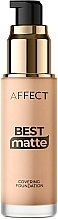 Духи, Парфюмерия, косметика Матирующая тональная основа для лица - Affect Cosmetics Best Matte Covering Foundation