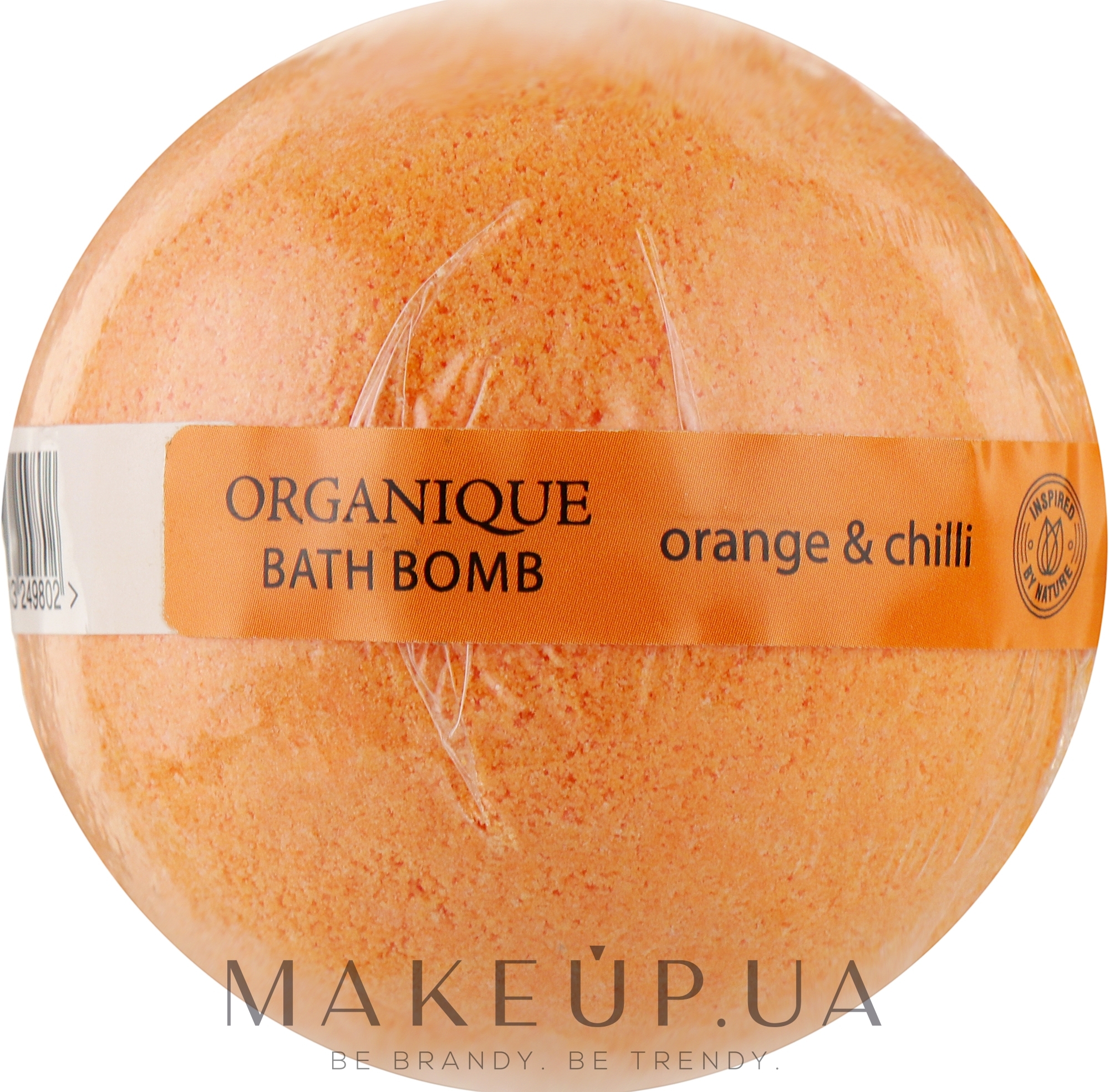 Шипуча куля для ванни "Апельсин та чилі" - Organique HomeSpa — фото 170g