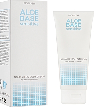 Живильний крем для тіла - Bioearth Aloebase Sensitive Nourishing Body Cream Close — фото N1