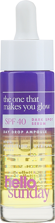 Сыворотка от темных пятен - Hello Sunday The One That Makes You Glow Dark Spot Serum SPF 45 — фото N2