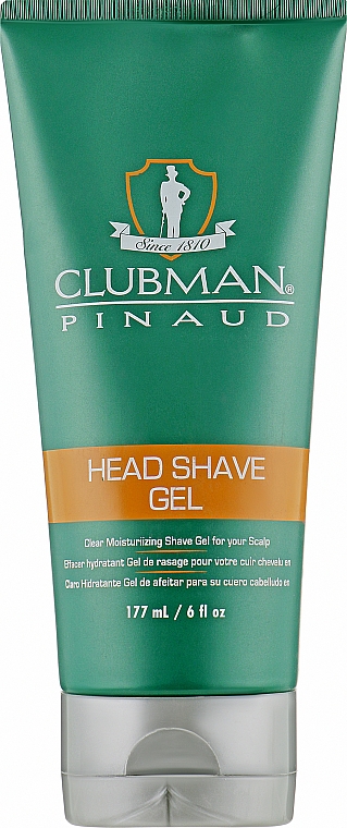 Зволожувальний гель для гоіння - Clubman Pinaud Head Shave Gel — фото N1