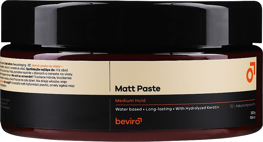 Паста для волос - Beviro Matt Paste Medium Hold — фото N1