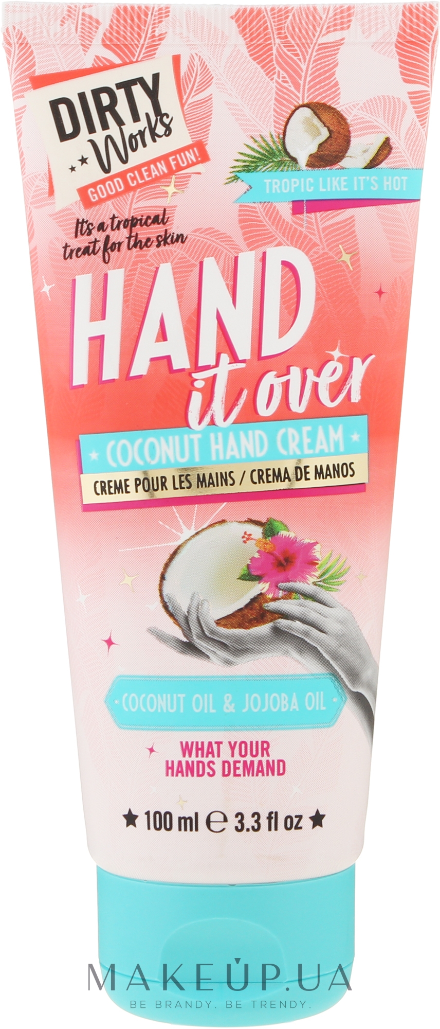 Кокосовий крем для рук - Dirty Works Coconut Hand Cream — фото 100ml