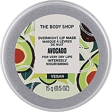 Ночная маска для губ "Авокадо" - The Body Shop Avocado Overnight Lip Mask — фото N1
