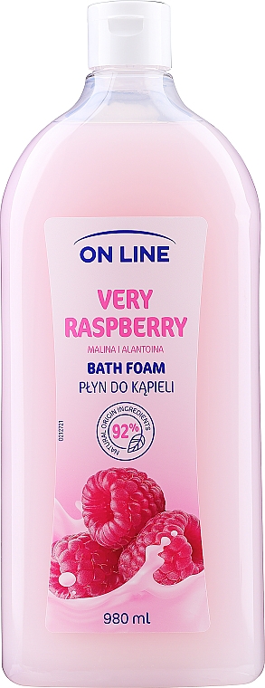 Пена для ванны "Малина" - On Line Bath Foam Very Raspberry — фото N1
