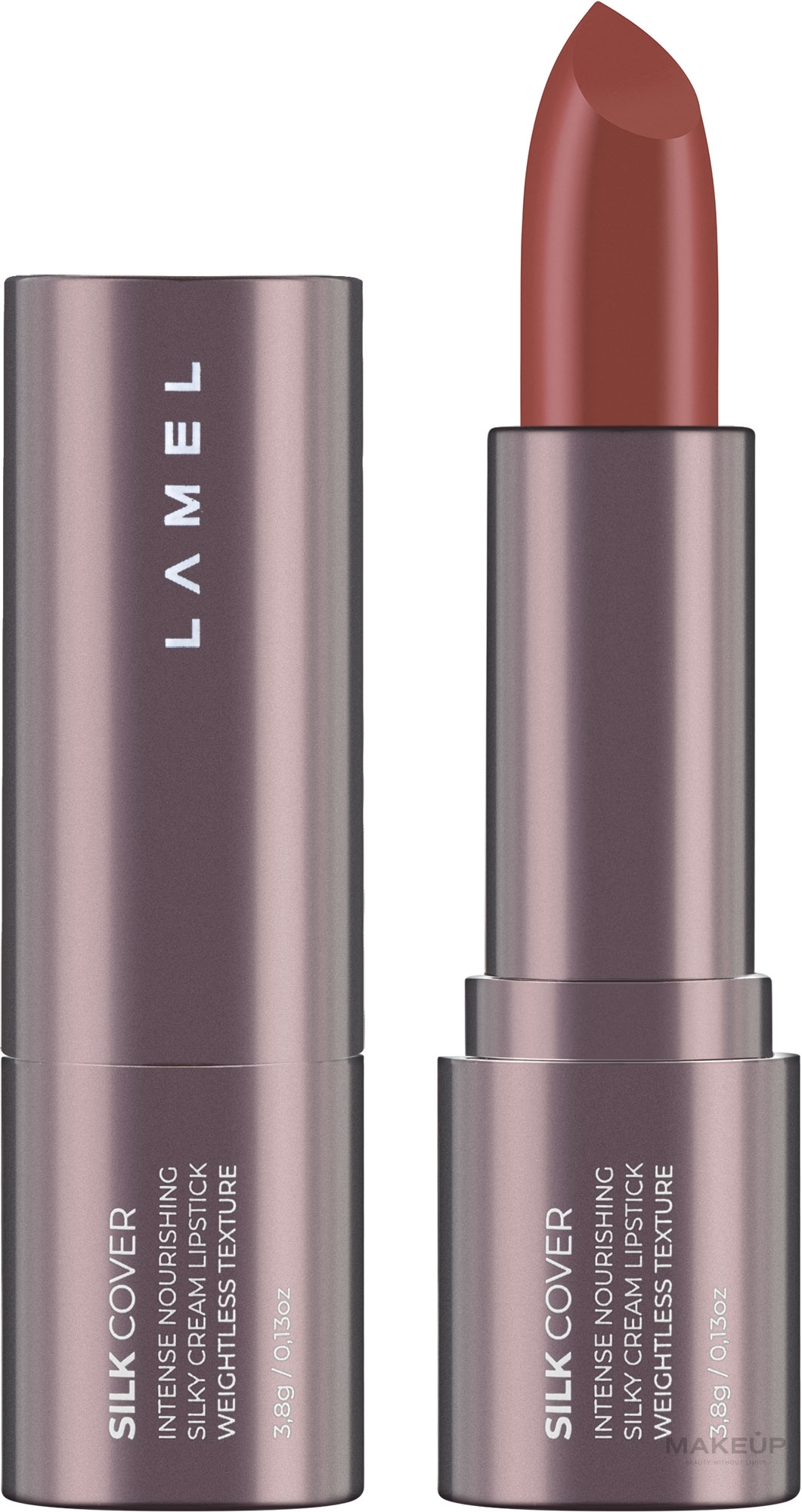 Помада для губ - LAMEL Make Up Silk Cover Silky Cream Lipstick — фото 401