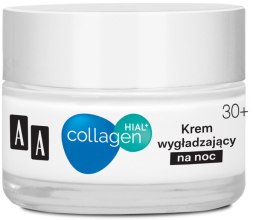 Парфумерія, косметика Розгладжуючий та відновлюючий нічний крем - AA Cosmetics Collagen Hial+ Night Face Cream