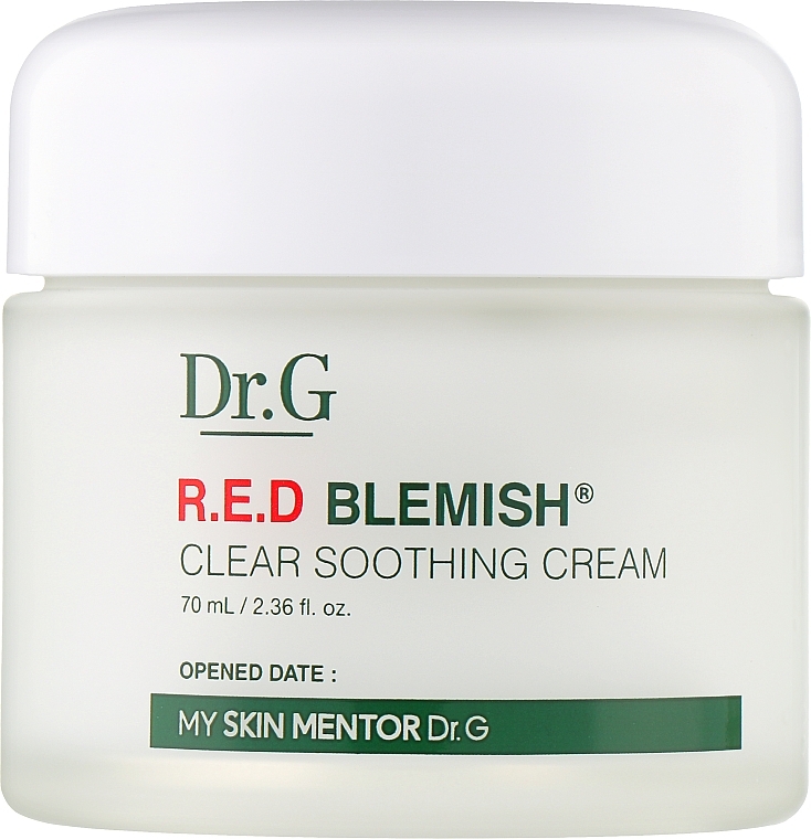 Успокаивающий крем для лица с экстрактом центеллы - Dr.G Red Blemish Clear Soothing Cream