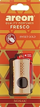 Ароматизатор воздуха "Сладкое золото" - Areon Fresco Mosaic Sweet Gold — фото N1