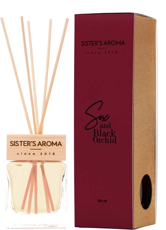 Парфюмированный аромат для дома «Sex & Black orchid» - Sister's Aroma Reed Diffuser — фото N3