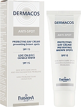 Денний захисний крем для обличчя проти пігментації - Farmona Dermacos Anti-Spot SPF 15 Protecting Day Cream — фото N1