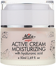 Увлажняющий крем для лица с гиалуроновой кислотой - Mila Perfect Active Cream Moisturizing With Hyaluronic Acid — фото N1