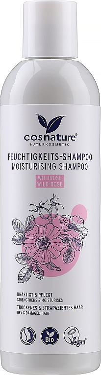 Зволожувальний шампунь "Шипшина" - Cosnature Moisturising Shampoo — фото N1