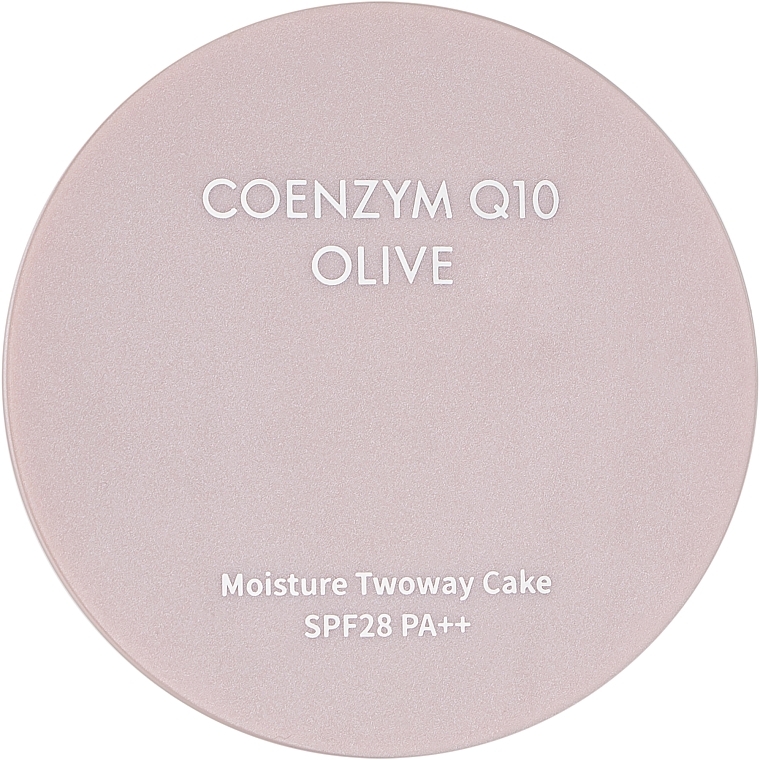 Матирующая пудра с коэнзимом Q10 и оливковым маслом - Enough Coenzyme Q10 Olive Moisture Twoway Cake — фото N2